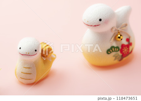 年賀状素材 2025年 巳年 118473651