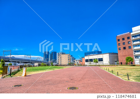 東京都品川区の都市風景　しながわ中央公園 118474681