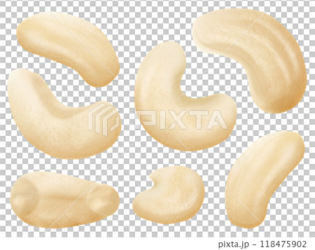 Cashew nuts set 118475902