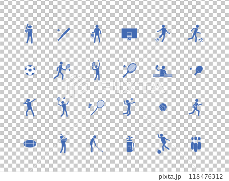 Blue icon set_sports 1 Blue icon set_sports 1 118476312