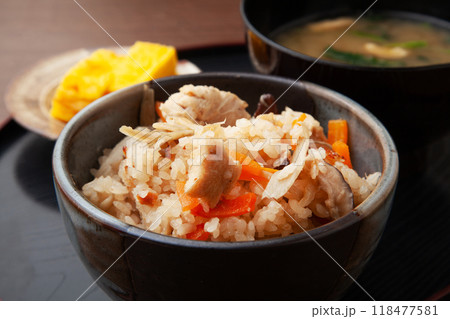 鳥牛蒡ご飯 118477581