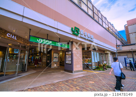 日本の横浜都市景観 桜木町駅 北改札(西口)などを望む=9月18日 日本の横浜都市景観 桜木町駅 北改札(西口)などを望む=9月18日 118478149