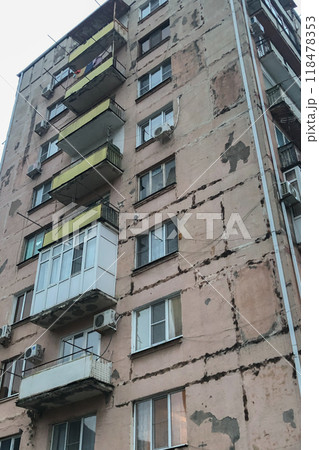 Gagra, Abkhazia. houses in Gagra in need of repair Gagra, Abkhazia. houses in Gagra in need of repair 118478353
