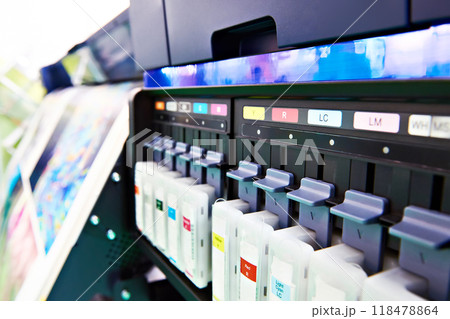 Color ink cartridge in inkjet plotter Color ink cartridge in inkjet plotter 118478864