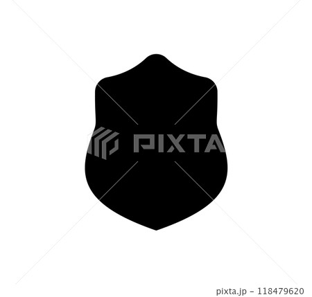 Shield logo template flat illustration, shielding icon in black and white color, security and protector symbol isolated on white background Shield logo template flat illustration, shielding icon in black and white color, security and protector symbol isolated on white background 118479620