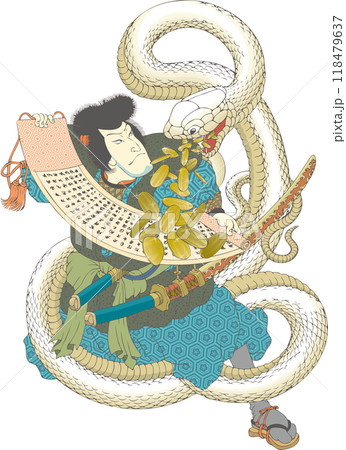 2025年賀状素材「袴垂保輔」 2025年賀状素材「袴垂保輔」 118479637