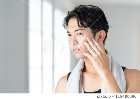 美容 若い男性 ビューティーイメージ 美容 若い男性 ビューティーイメージ 118480696