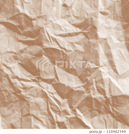Kraft paper texture.Craft wrapping paper. The texture of a flat crumpled sheet of cellulose products. Old tattered page surface background. Eco-friendly empty aged recyclable packaging. 118482349