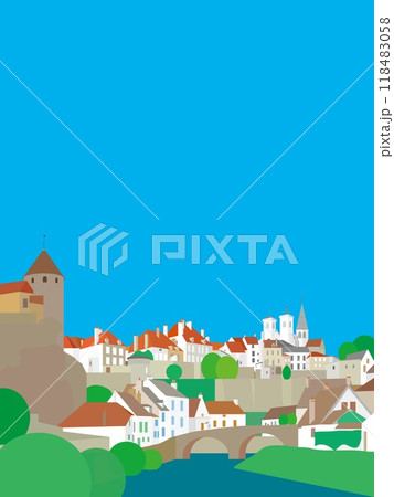 スミュール・アン・ノーソワ　semur en auxois　ブルゴーニュ　フランス 118483058