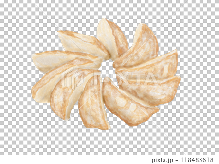 丸く並べた餃子 丸く並べた餃子 118483618
