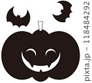 ハロウィンの可愛いアイコン 118484292
