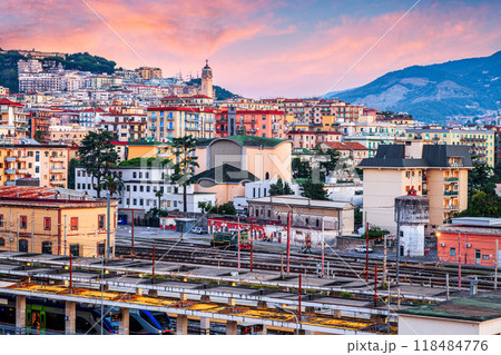 Salerno, Italy Cityscape at Dawn Salerno, Italy Cityscape at Dawn 118484776