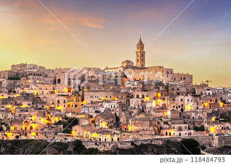 Matera, Italy ancient hilltop town in the Basilicata 118484793
