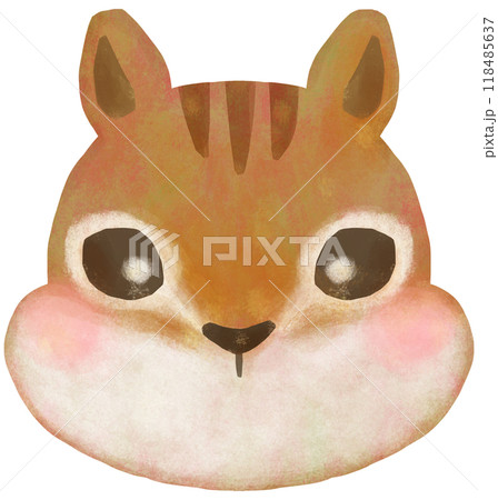 かわいいリスのイラスト 顔 かわいいリスのイラスト 顔 118485637