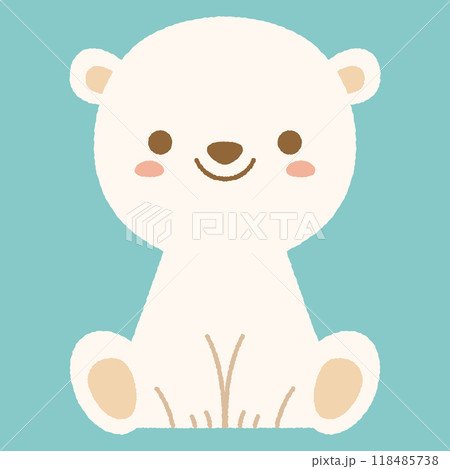 かわいいシロクマの赤ちゃん かわいいシロクマの赤ちゃん 118485738