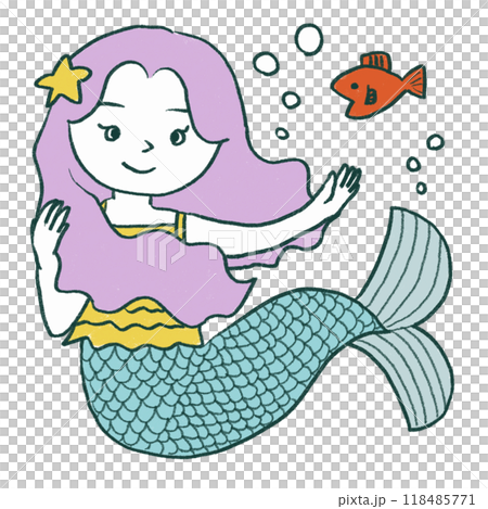 人魚の女の子 118485771