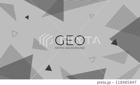 三角形を散らした背景 118485847