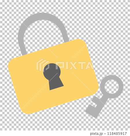 Key security padlock 118485917