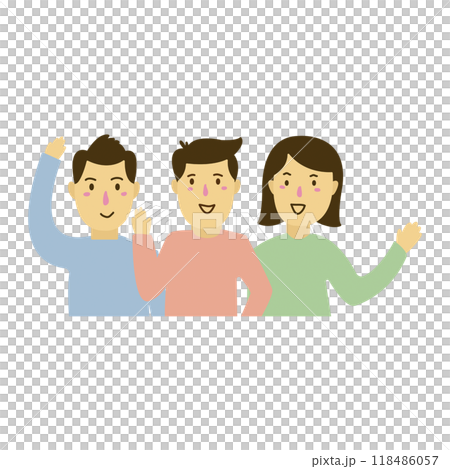 group of people in flat design  118486057