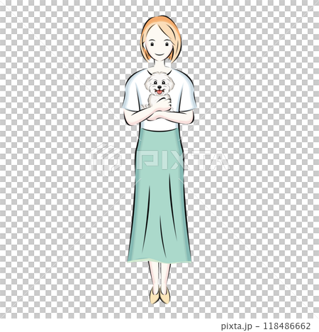 マルチーズとペットオーナー(飼い主) 118486662