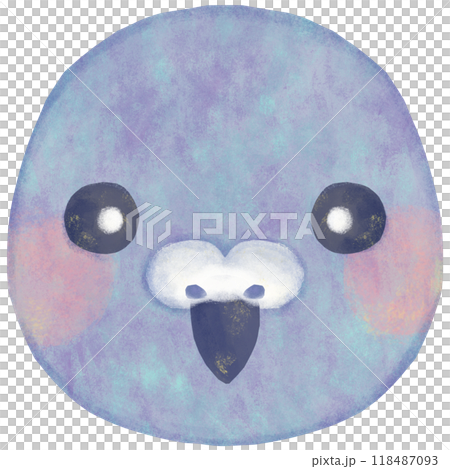 かわいい鳩のイラスト 顔 118487093