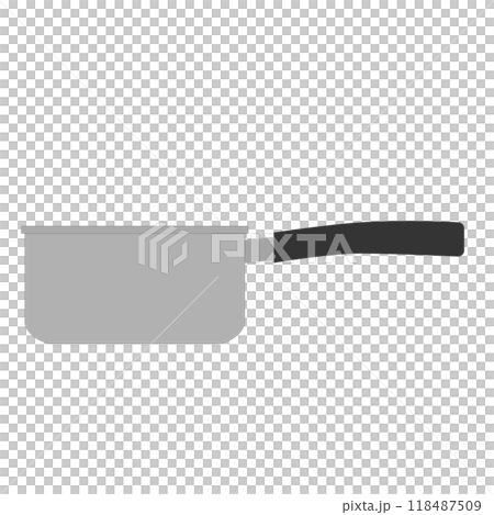 片手鍋のシンプルなイラスト 118487509