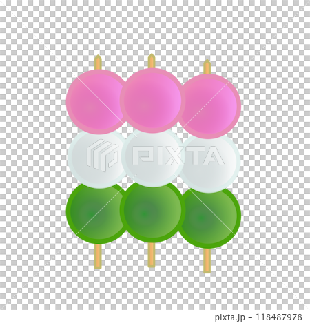 三色団子のイラスト 118487978