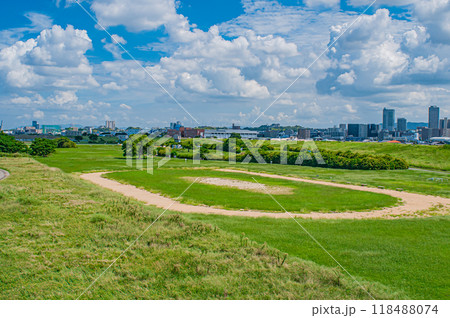 淀川河川公園 淀川新橋からの景観 寝屋川市 淀川河川公園 淀川新橋からの景観 寝屋川市 118488074