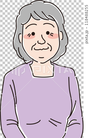 老婦_奶奶_上半身 118488255