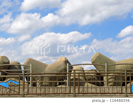 blue sky with clouds 118488356