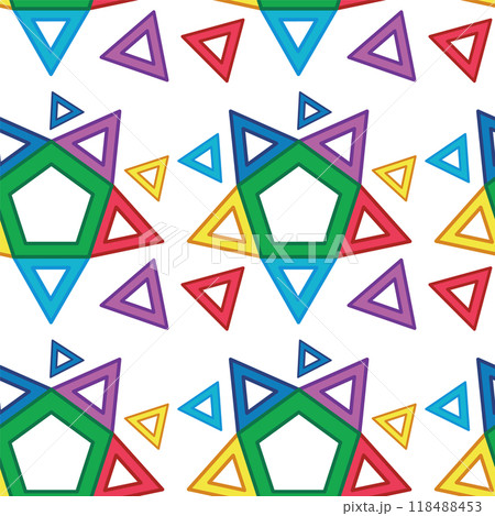 Colorful Geometric Pattern Design 118488453