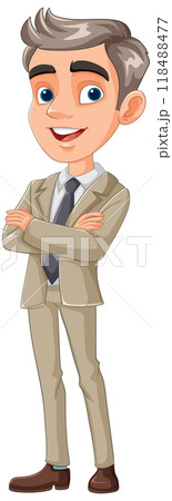 Confident Businessman in Suit 118488477