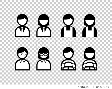 People icon monochrome People icon monochrome 118489225