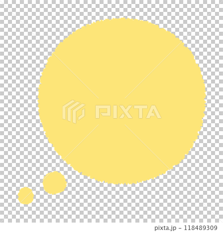 黃色圓形語音氣泡 118489309