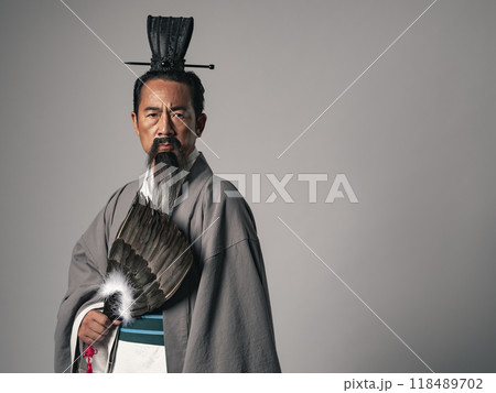 三国志に登場する諸葛孔明のような中国歴史上の軍師のポートレート 118489702