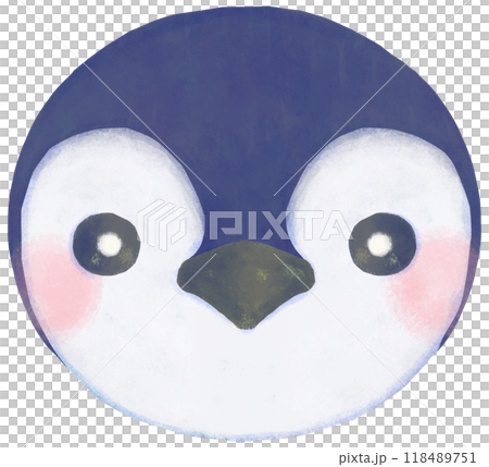 かわいいペンギンのイラスト 顔 118489751