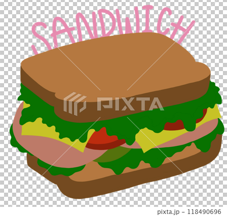 Hand drawn sandwich for fast food, American dish, cook book, restaurant, cafe, menu, recipe, patches, print, toy, department store, food zone, lunch, brunch, dinner, ingredients, cuisine, quick meal Hand drawn sandwich for fast food, American dish, cook book, restaurant, cafe, menu, recipe, patches, print, toy, department store, food zone, lunch, brunch, dinner, ingredients, cuisine, quick meal 118490696