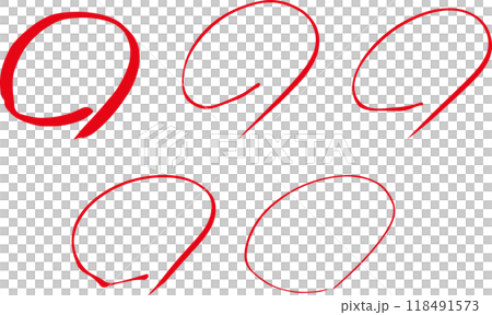 手繪紅圈評分測驗集 118491573