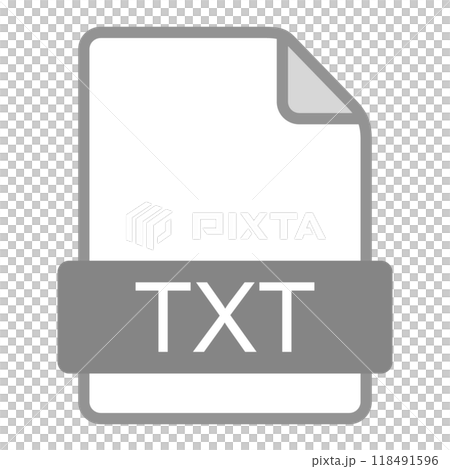 TXT file icon TXT file icon 118491596