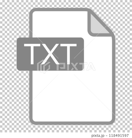 TXT file icon 118491597