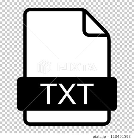 TXT file icon TXT file icon 118491598