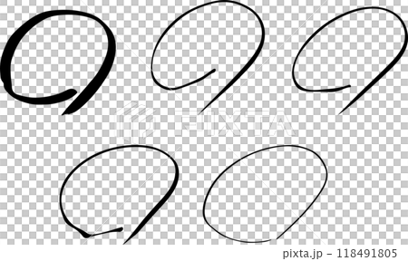 手繪黑圈評分測驗集 手繪黑圈評分測驗集 118491805