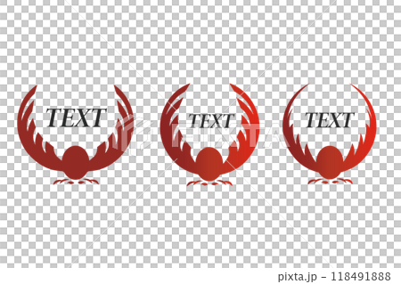 Bird symbol logo material ① Bird symbol logo material ① 118491888