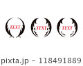 鳥のシンボルロゴ素材③ 118491889
