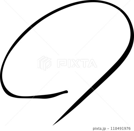 手描き黒丸　採点　テストセット 118491976