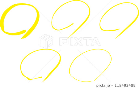 手描きマル　採点　セット 118492489