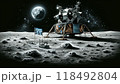 月面着陸に成功した宇宙船 118492804