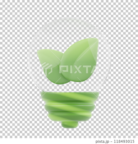Green electricity 3D Illustrations 118493015