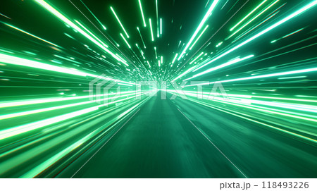 Neon lines motion futuristic background  118493226