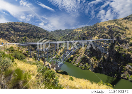 Puente de Requejo bridge, Pino del Oro, Castile and Leon, Spain 118493372